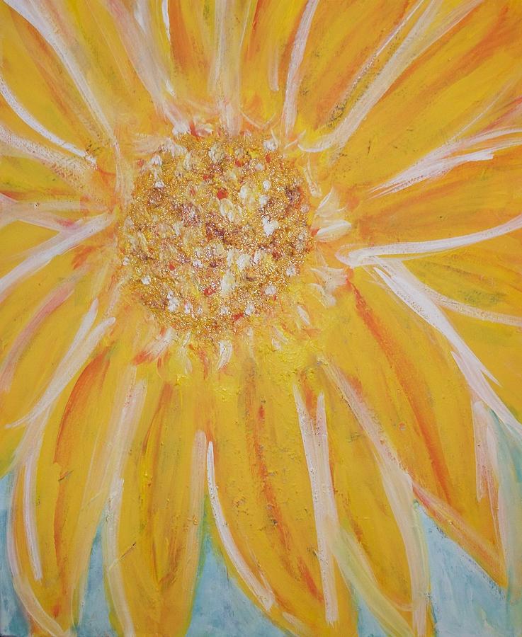 Flower Painting - A Sunny Flower  by Lindsay St john