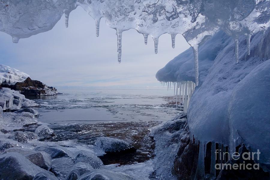 A Superior Ice Cave Photograph by Sandra Updyke