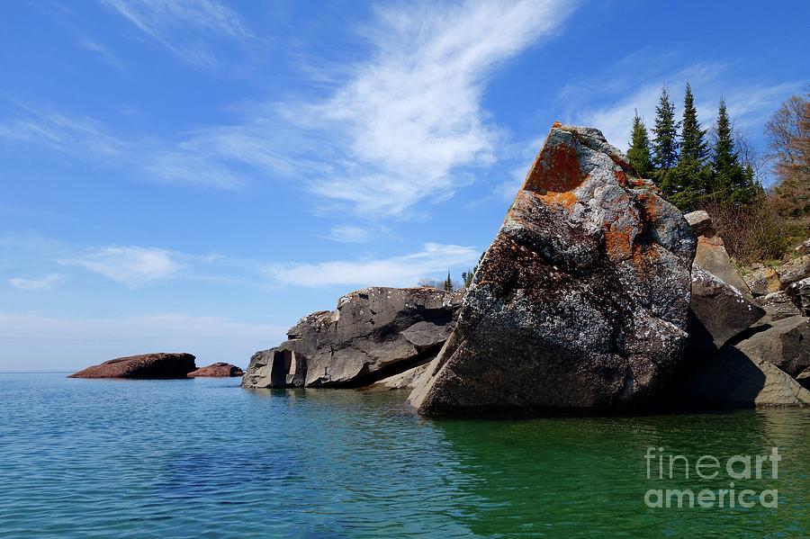 A Superior Rock Photograph by Sandra Updyke