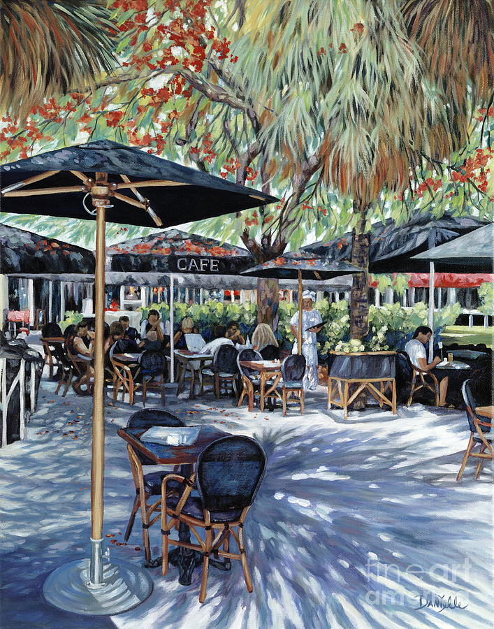Miami Painting - A Table for Two by Danielle Perry