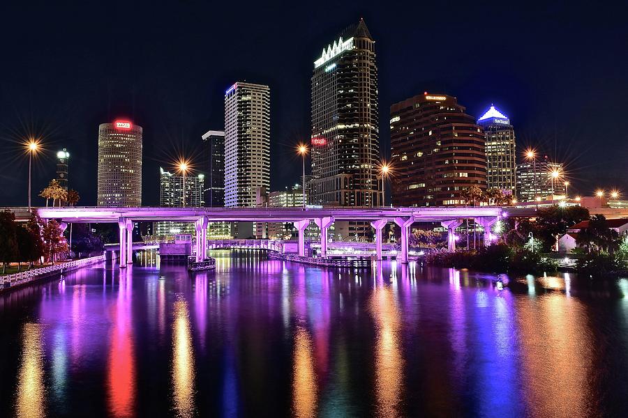 Up Movie Photograph - A Tampa Night by Frozen in Time Fine Art Photography
