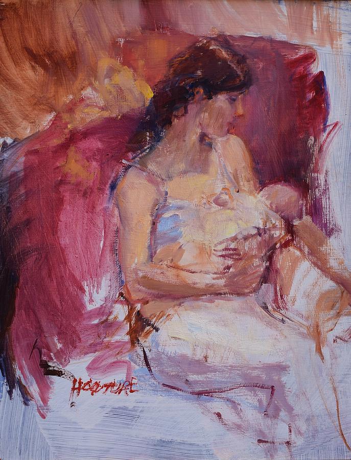Mother Painting - A Tender moment by Hilarie Couture