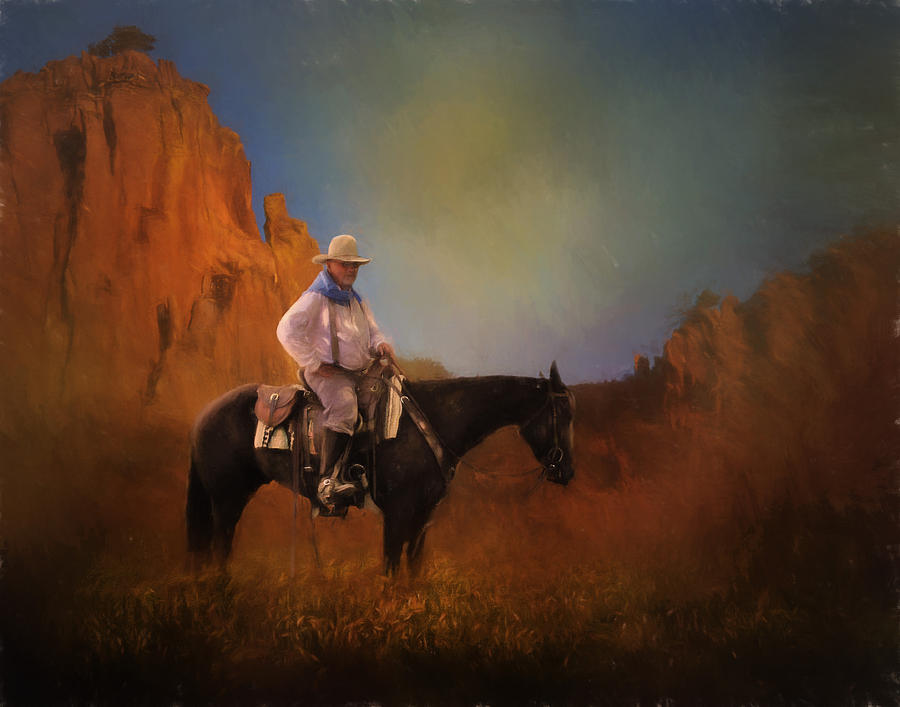 A Texas Cowboy Photograph by David and Carol Kelly