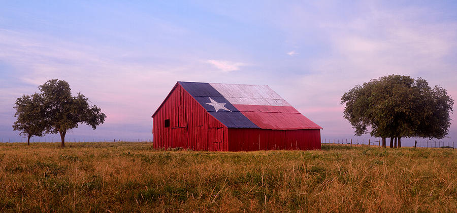 A Texas Star Barn Photograph by Ronda Kimbrow