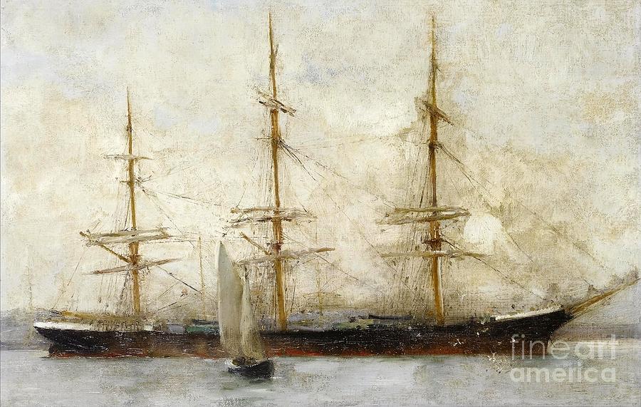 A Three masted Painting by MotionAge Designs
