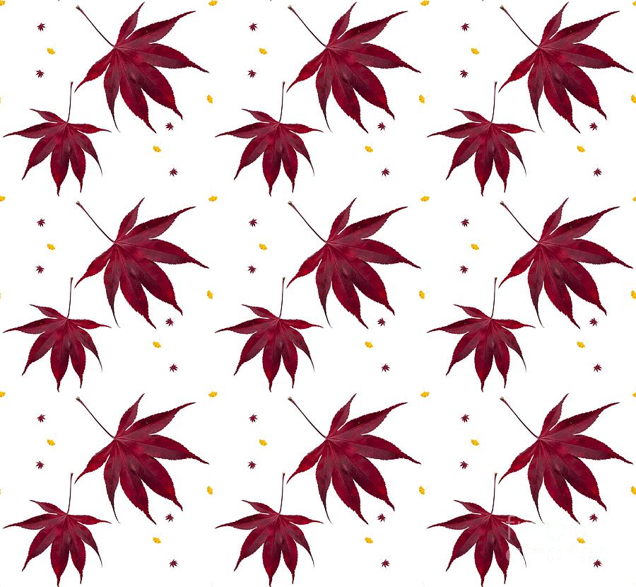 a-tiled-pattern-that-repeats-seamlessly-and-features-a-dark-red-japanese-maple-leaf-digital-art