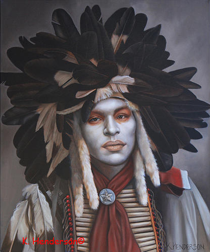 American Indian Painting - A Time of Honor by K Henderson
