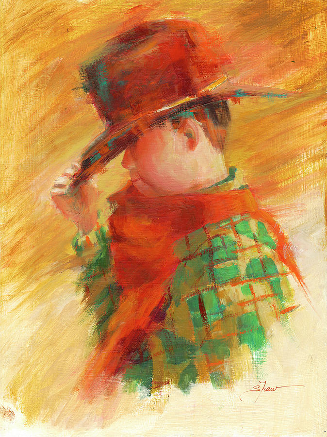 A Tip of the Hat Painting by Beverly Shaw-starkovich