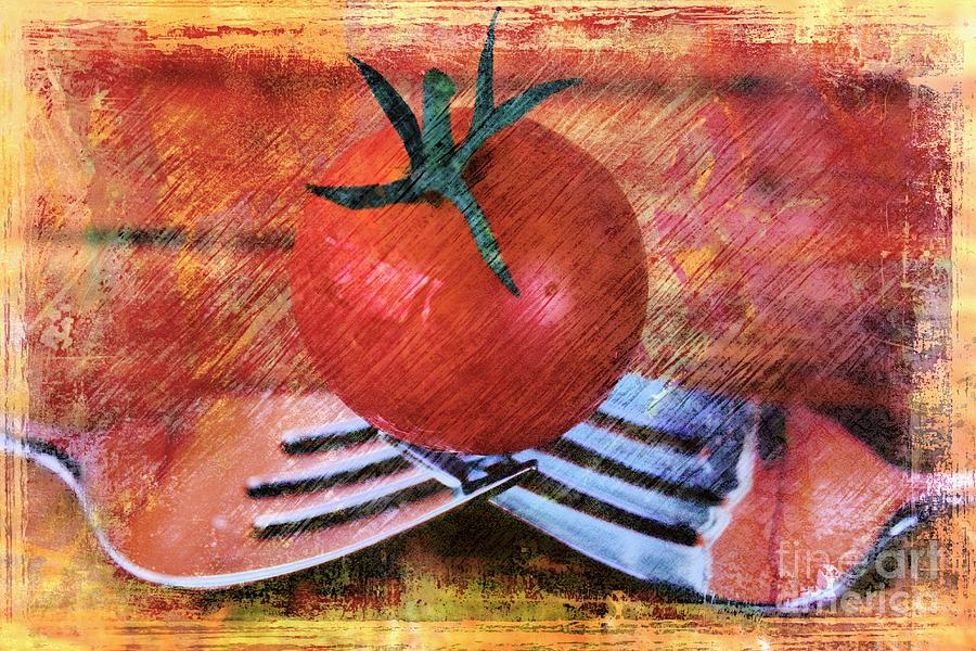 A Tomato Sketch Photograph by Clare Bevan