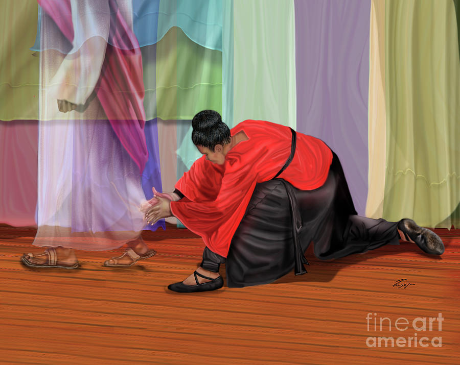 A Touch of Faith Painting by Reggie Duffie A Touch of Faith Painting by Reggie Duffie