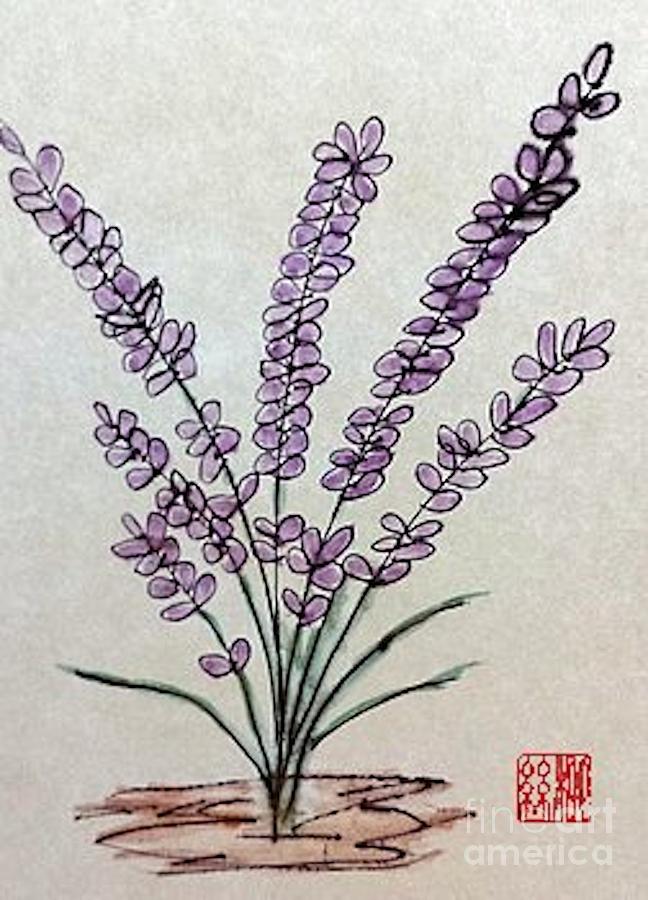 A Touch of Lavender Painting by Margaret Welsh Willowsilk