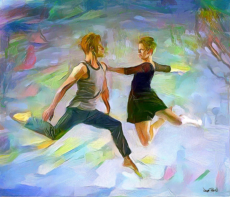 A TOUCH OF MODERN - Dance Painting by Wayne Pascall