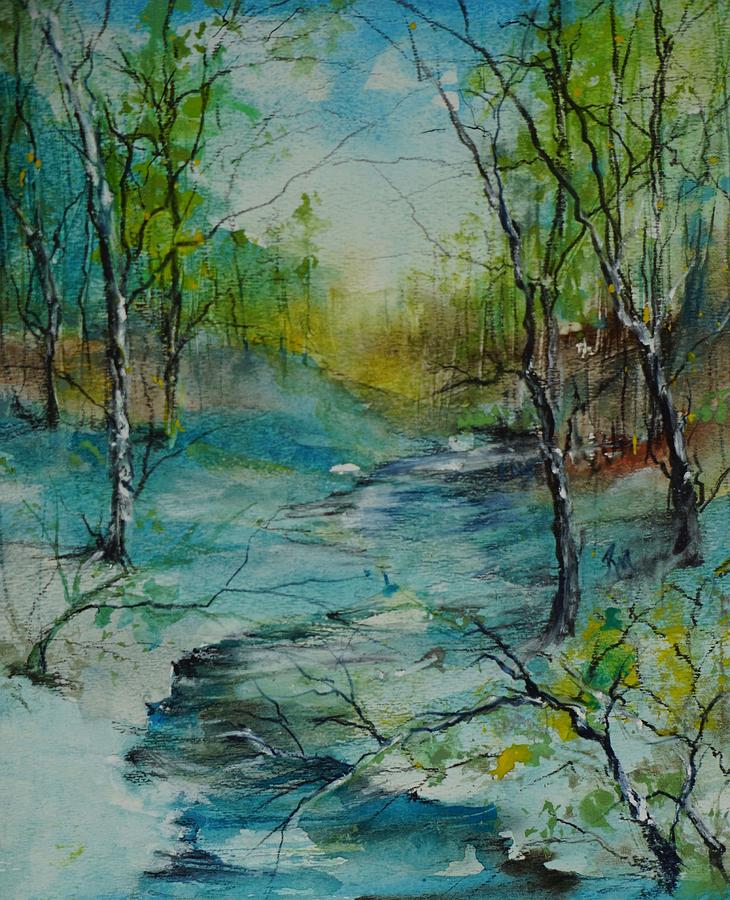 A Touch of Spring Painting by Robin Miller-Bookhout