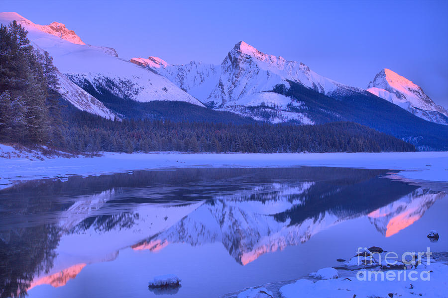 A Touch Of Winter Peak At Jasper Photograph by Adam Jewell