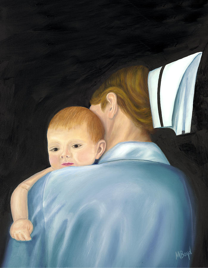 Nurse Painting - Comforting A Tradition of Nursing by Marlyn Boyd