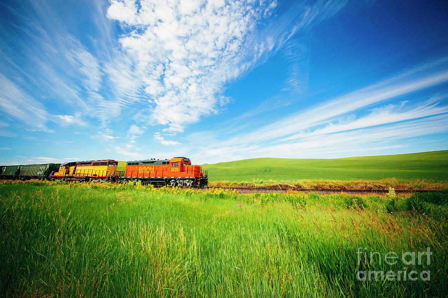 A Train In The Palouse Photograph