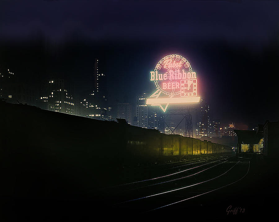 A Trains a Comin 1948 Digital Art by J Griff Griffin