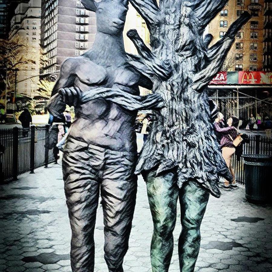 Digitalart Photograph - A Tremendous Sight On West 72nd Street by Gina Callaghan