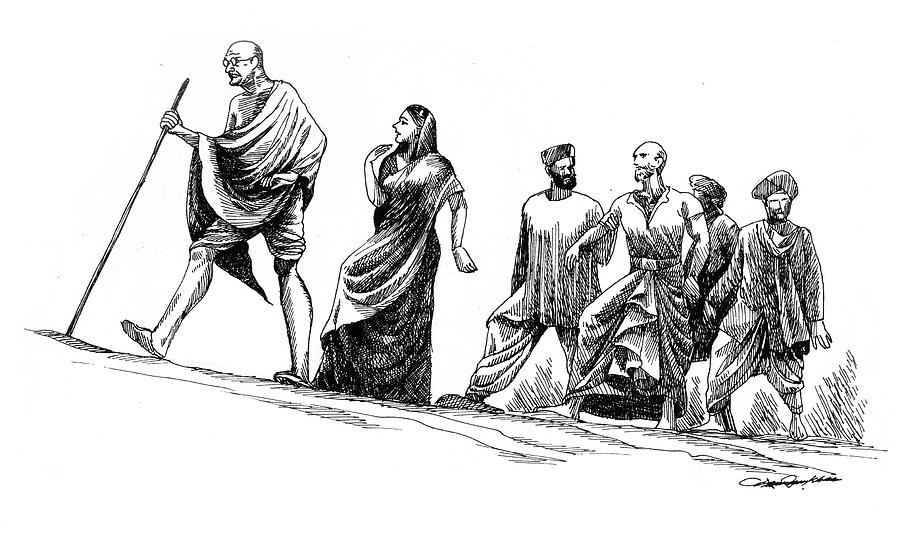 Mahatma Gandhi Walking with Staff Editorial Photography - Image of gandhi,  museum: 158737532