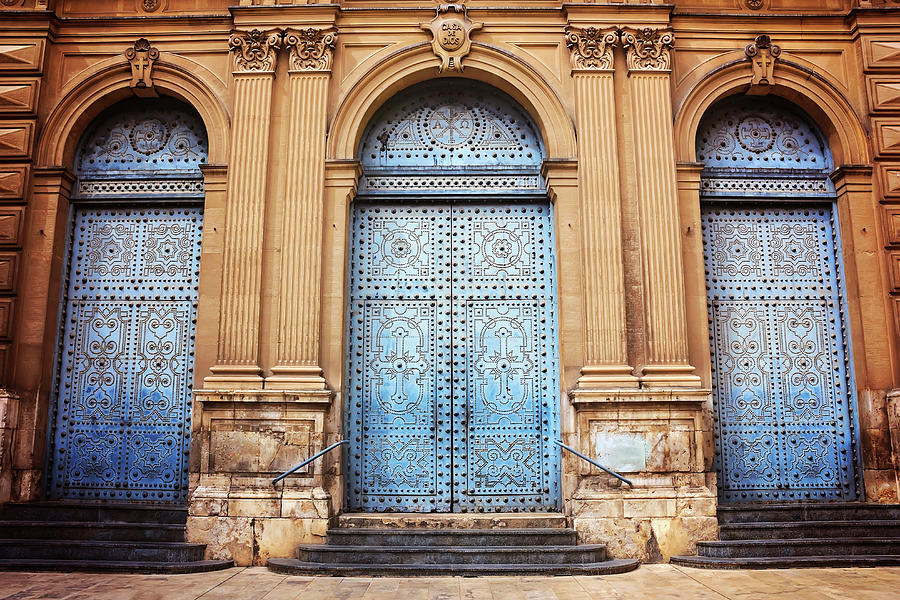A Trio of Doors in Valencia Spain Photograph by Carol Japp