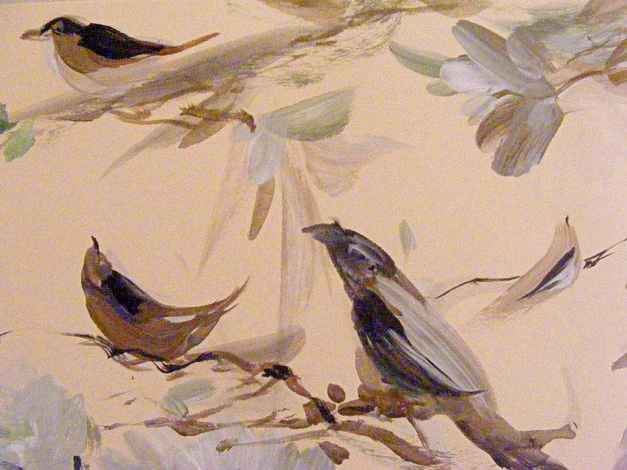 A Trio of Song Painting by Nancy Kane Chapman