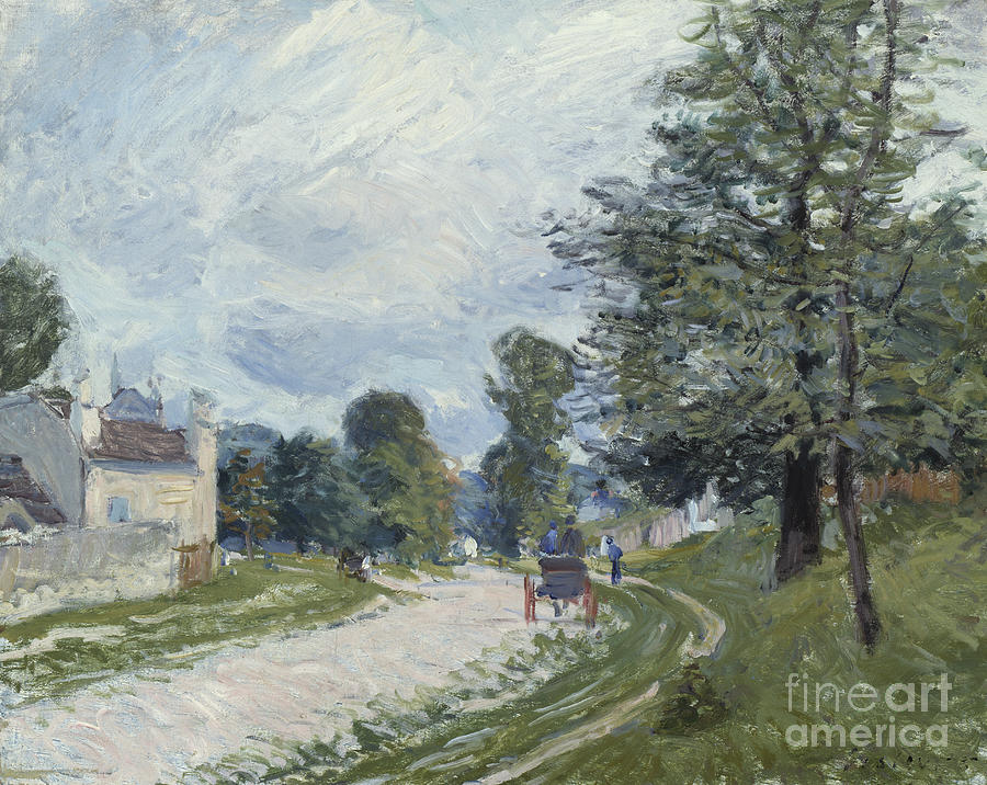 Alfred Sisley Painting - A Turn in the Road by Alfred Sisley
