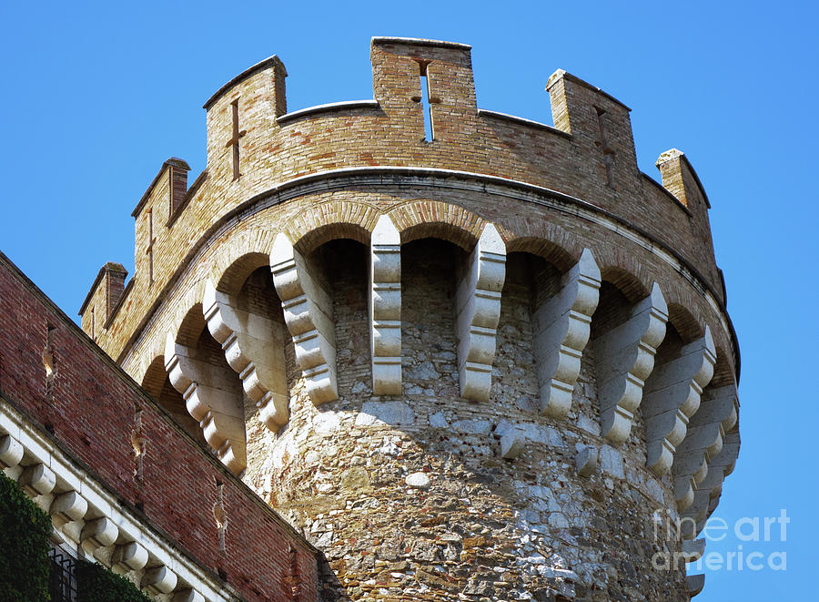 A Turret Of The Peralada Castle -- Catalonia Spain Photograph