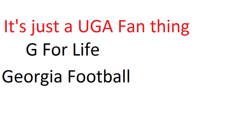 Sports Photograph - A Uga Thing by Aaron Martens