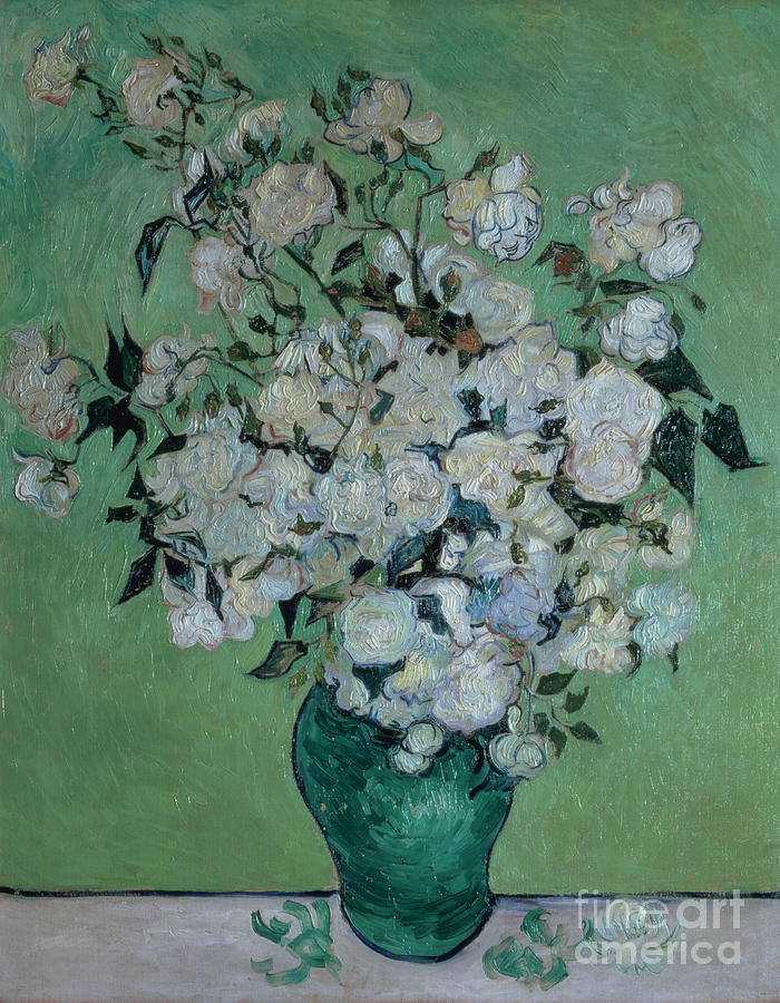 Vase Painting - A Vase of Roses by Vincent van Gogh