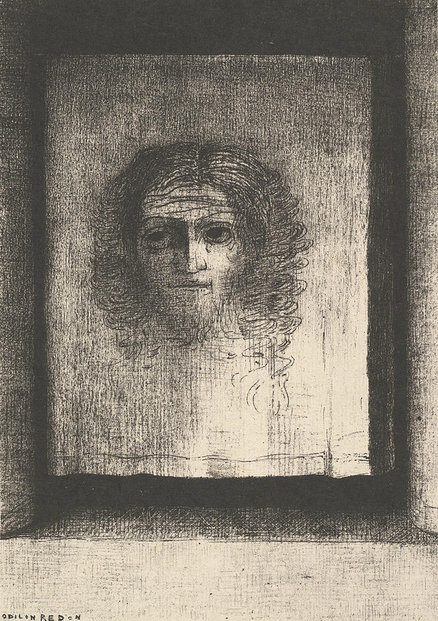 A Veil  Relief by Odilon Redon