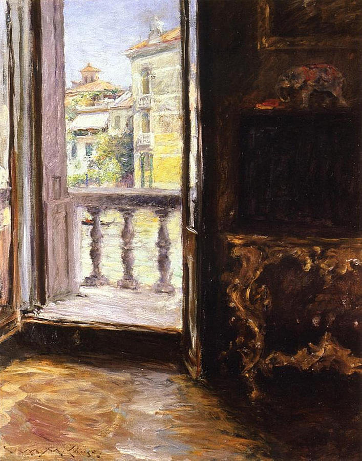 A Venetian Balcony Painting by William Merritt