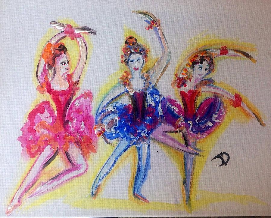 A very Fine trio  Painting by Judith Desrosiers
