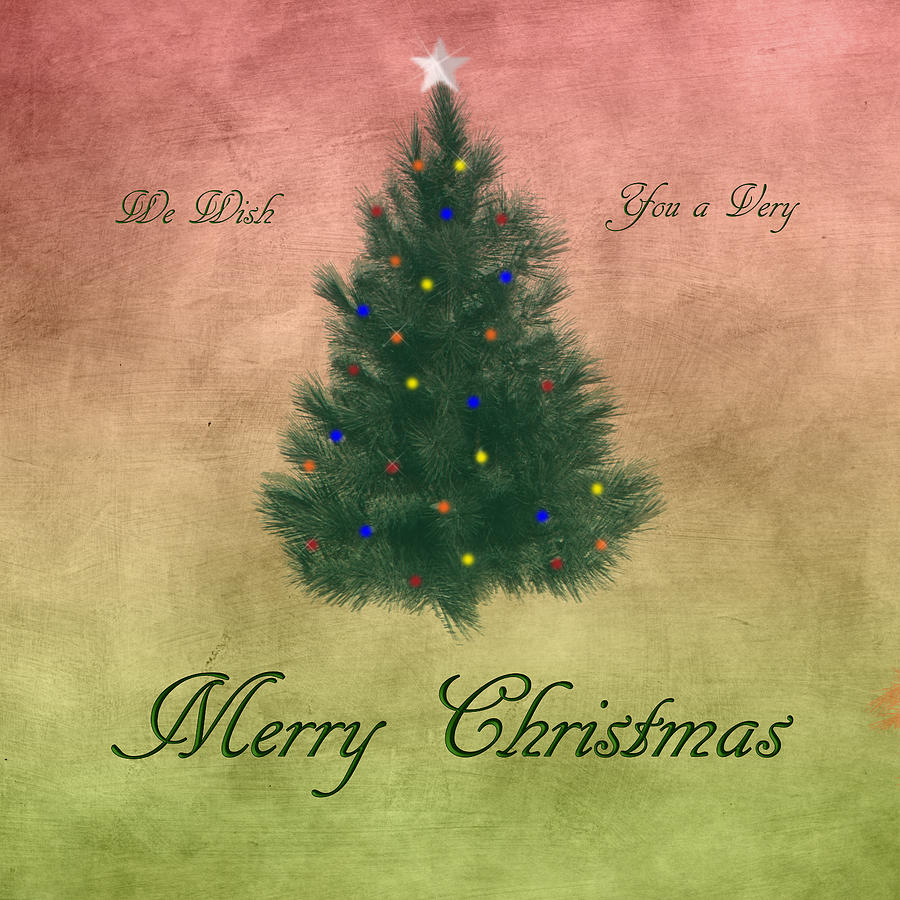 A Very Merry Christmas Digital Art by Judy Hall-Folde
