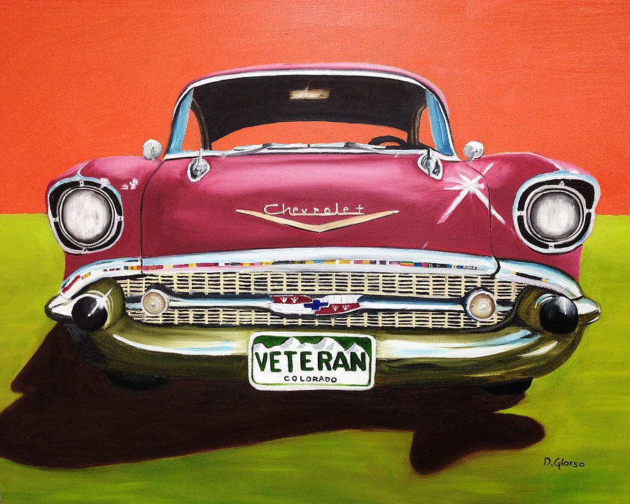 Car Painting - A Veterans Ride by Dean Glorso