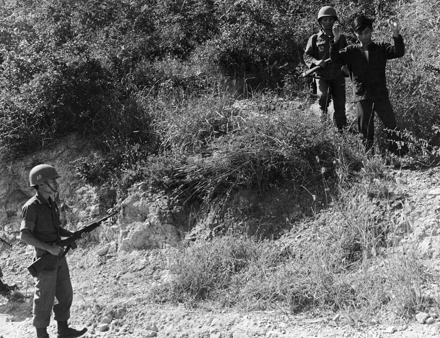 A Viet Cong Surrenders Photograph by Underwood Archives