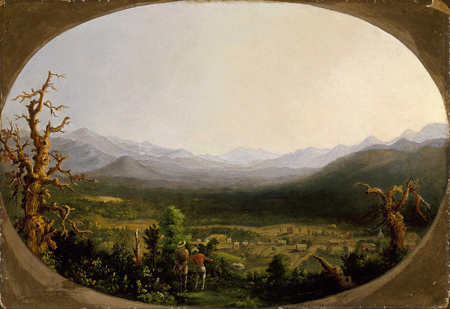 A View of Asheville. North Carolina Painting by Robert Scott Duncanson