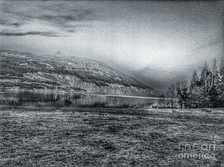 A View Of Ben Lomond In Greyscale Photograph