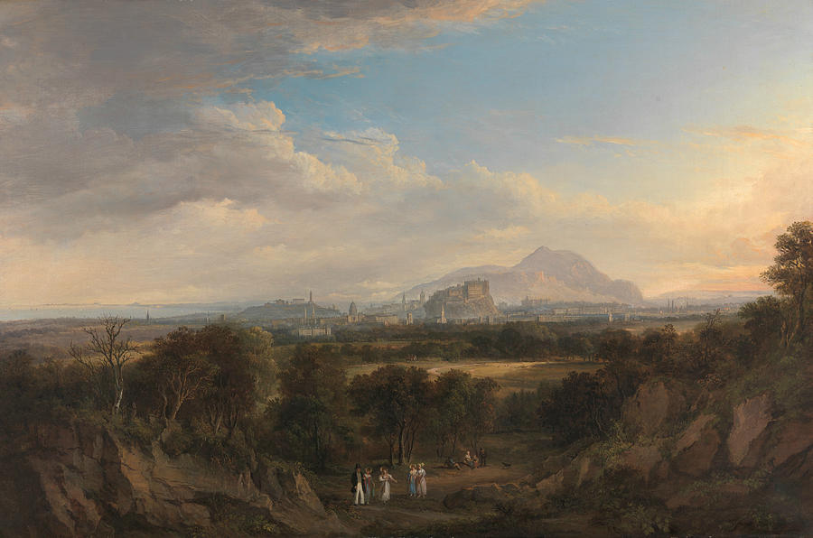 A View of Edinburgh from the West Painting by Alexander Nasmyth
