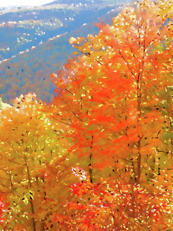 A view of Fall Painting by Jeelan Clark