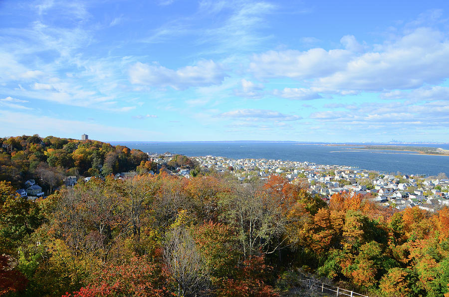 A View of Highlands NJ from Tween Lights Lighthouse Photograph by Alex