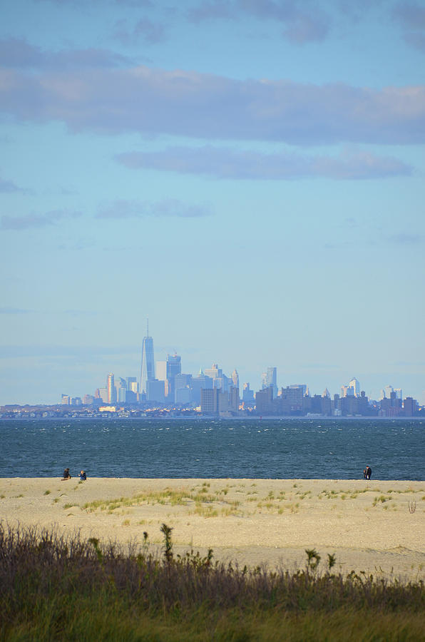 A View of Manhattan from Sandy Hook, NJ-1 Photograph by Alex Vishnevsky