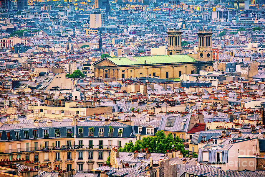 A View Of Paris Rooftops Photograph