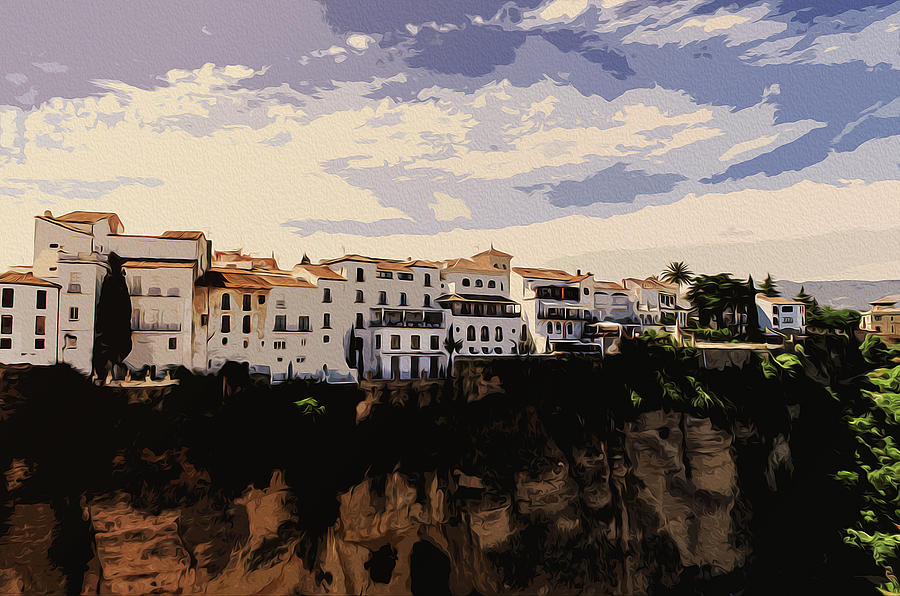 A view of Ronda, Andalusia Painting by AM FineArtPrints