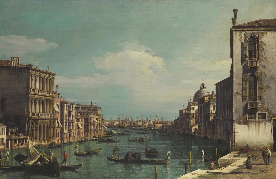 A View Of The Grand Canal Looking East Painting by MotionAge Designs
