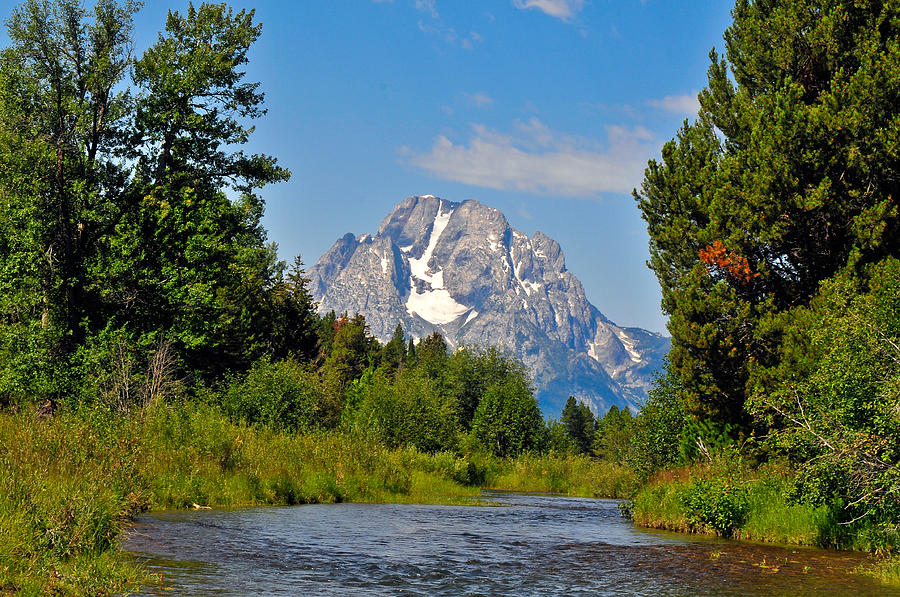 A View of the Grand Teton National Park Photograph by Ginger Wakem