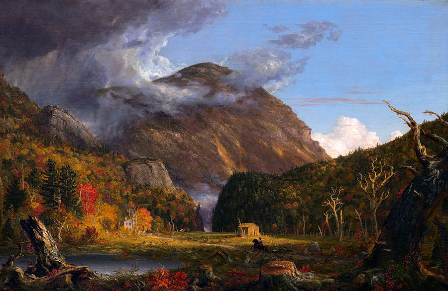 Thomas Cole Painting - A View of the Mountain Pass Called the Notch of the White Mountans  by Thomas Cole