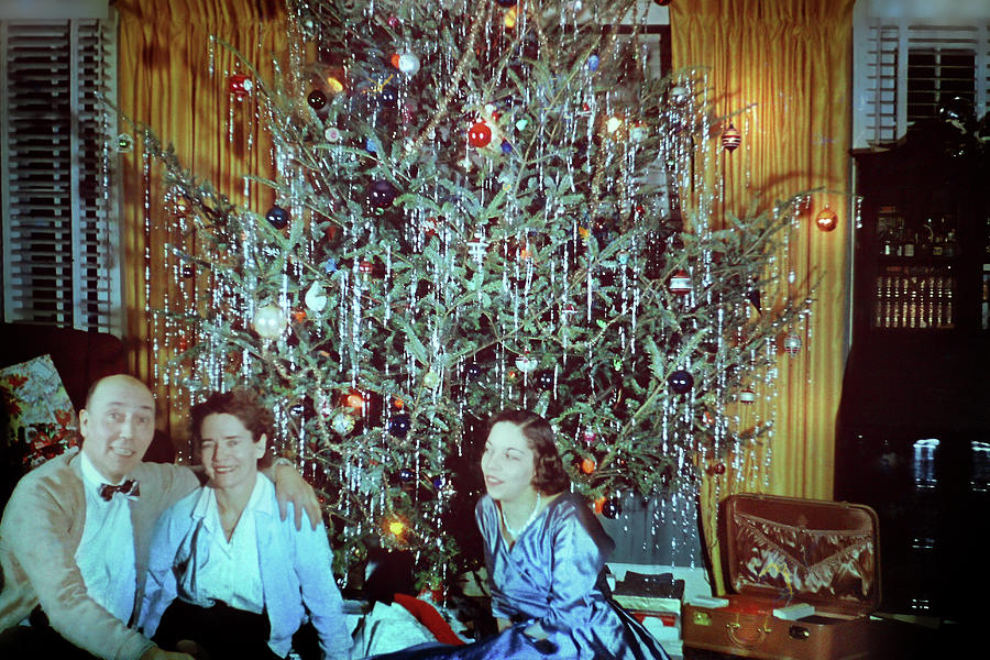 A Vintage Family Christmas Photograph by Mark Andrew Thomas