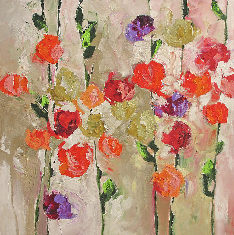 A Violet Kind Of Feeling Painting by Linda Monfort