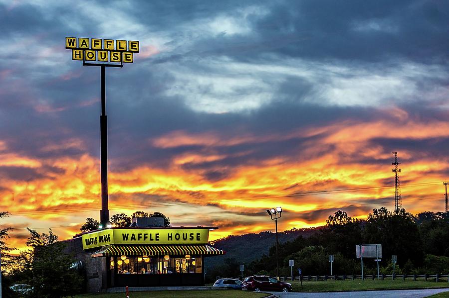 A Waffle House in Blacksburg SC Photograph by Alex Grichenko