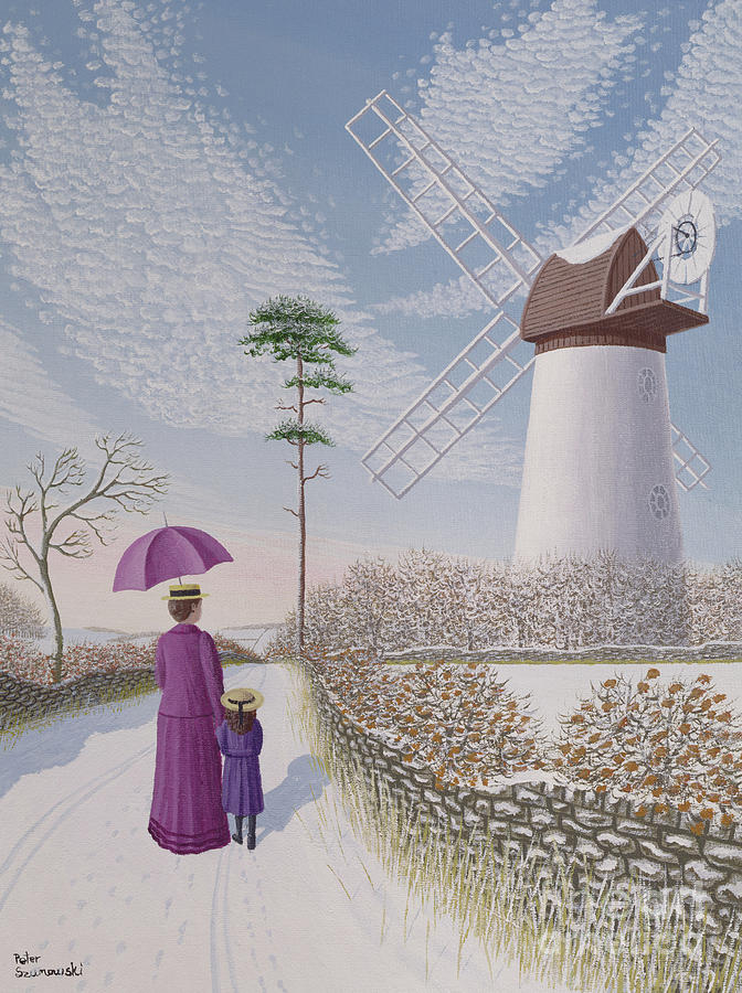 A Walk by the Mill Painting by Peter Szumowski